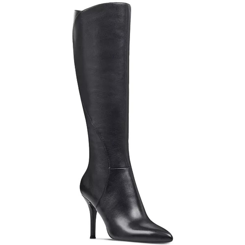 Nine West Black Knee-High Heeled Boots